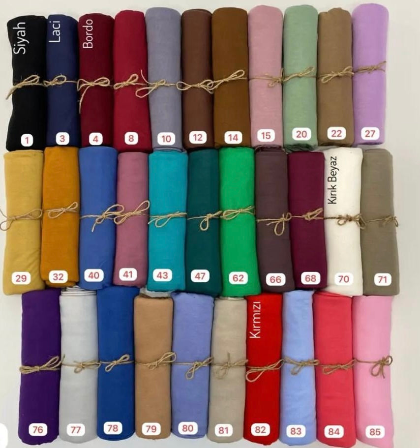 Combed Cotton Jersey Scarfs